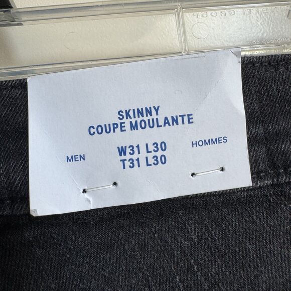 NWT H&M Men's Black Ripped Jeans Size 31/30 - Picture 5 of 9